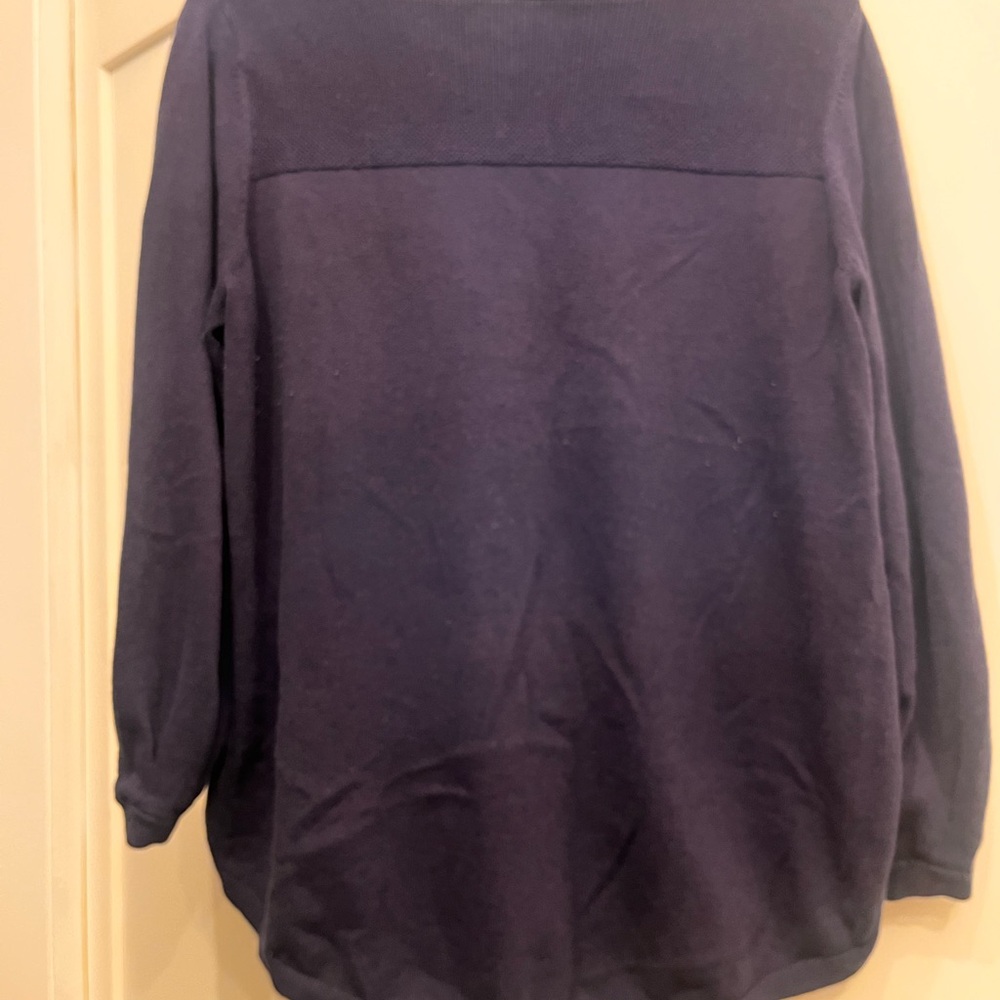 Caslon Dark Blue Knit Top